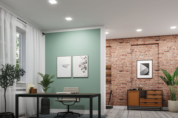 Paulmann VariFit Infälld LED panel Veluna Panel IP44 vinkelformad 125x125 mm 8,5W 750lm 4000K Satin