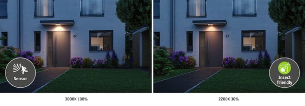 Paulmann LED taklampa Smart Home Zigbee 3.0 Circula Skymningssensor IP44 rund 320 mm Tunable Warm 14W 880lm 230V Antracit Plast