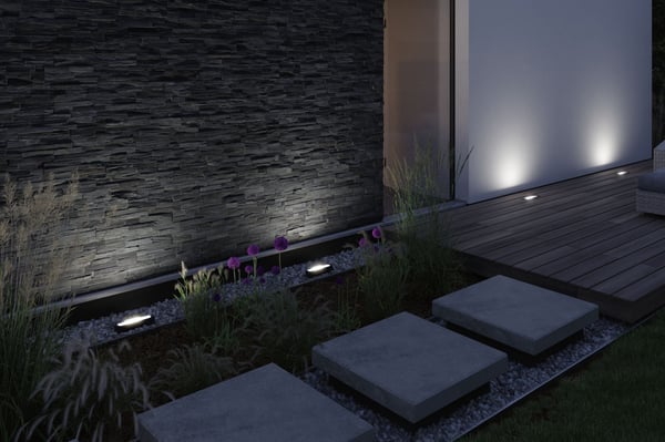Paulmann LED wallwasher Ito IP67 252x224 mm 3000K 6W 200lm 230V 70° Antracit Metall