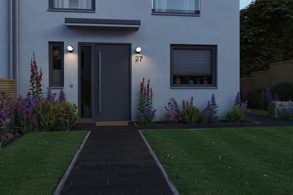 Paulmann LED vägglampa för utomhusbruk Batona IP44 137x270 mm 3000K 12W 1000lm 230V Antracit Aluminium