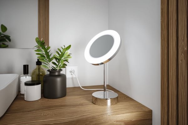 Paulmann LED sminkspegel Masua IP44 White Switch 55lm 230V 4W Krom