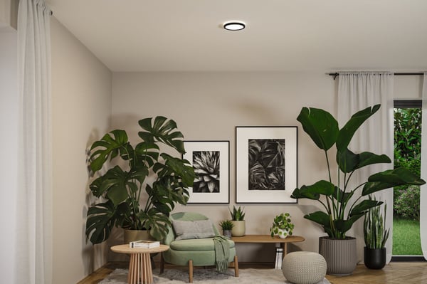 Paulmann LED panel Atria Shine White Select IP44 rund 190 mm 7,6W 1100lm White Select Svart