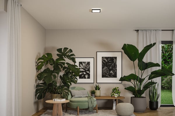 Paulmann LED panel Atria Shine White Select IP44 vinkelformad 190x190 mm 8W 1160lm 3000 - 6500K Svart