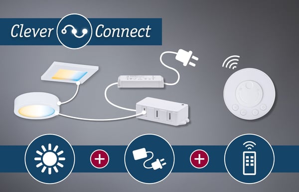 Paulmann CleverConnect LED strålkastare Border Spot Tunable White 5W Vit matt