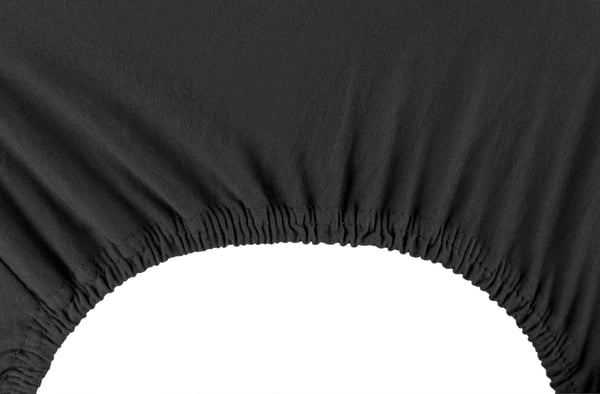 Sort jerseylagen 80-90x200+30