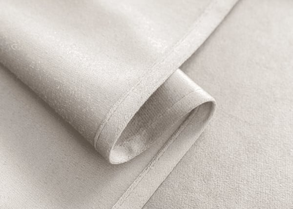Samettiverho silmukoilla 140x250 valkoinen, pimentävä