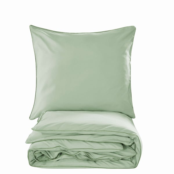 Basis bomuldssengetøj 160x200 pistacie