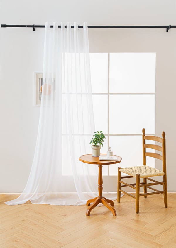 Gardin 200x250 vit med öljetter