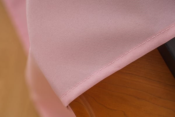 Gardin med öljetter 140x250 rosa halvmörkläggande