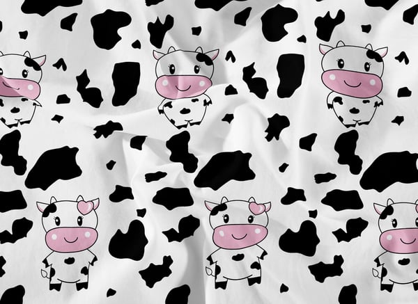 Bomullssängkläder 200x200 Happy Cow puuvilla-sänkyliina