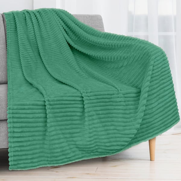 Wave fleece tæppe 220x240 pistacie