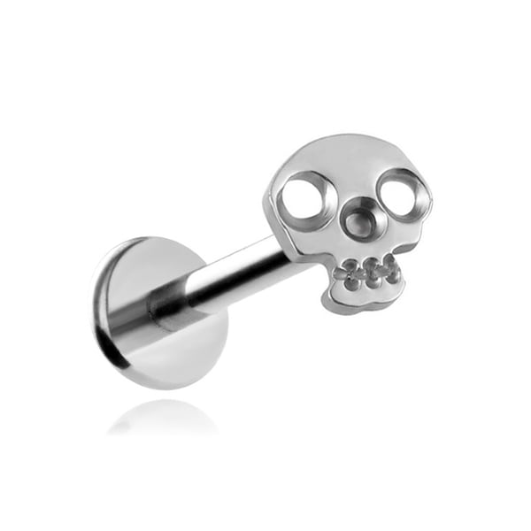 Titan labret dödskalleöga silver 1,2/8