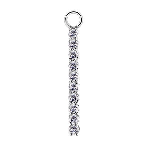 Berlocker - CoCr NF silver XL premium zirkon D-038