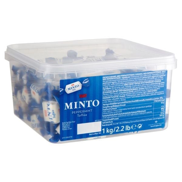 Toms Minto Peppermint Toffee 1 kg muoviämpärissä