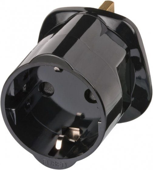 Brennenstuhl 1508533010, Tyyppi G (UK), 250 V, 13 A, Musta, Uros/naaras, Kupla