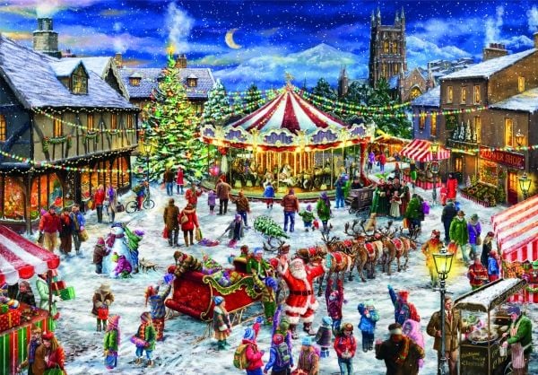 Clementoni Puslespil HQC The Christmas Fair, 1500 brikker