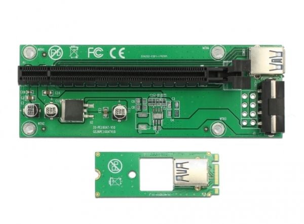 DeLOCK 41428, PCIe, USB 3.2 Gen 1 (3.1 Gen 1), Grön, Kina, 49 mm, 125 mm, 16 mm