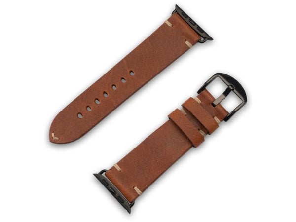 JT BERLIN 10831, Band, Smartwatch, Brun, Apple, Watch Serie 1-3 (42mm), Serie 4-6 (44mm), Serie 8 (45mm), 49mm, Watch Ultra, Äkta läder