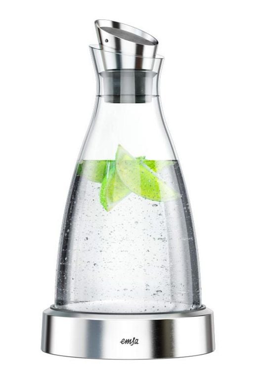 EMSA 505219, Karahvi, 1 L, Ruostumaton teräs, Läpinäkyvä, Lasi, 4 h, Flow