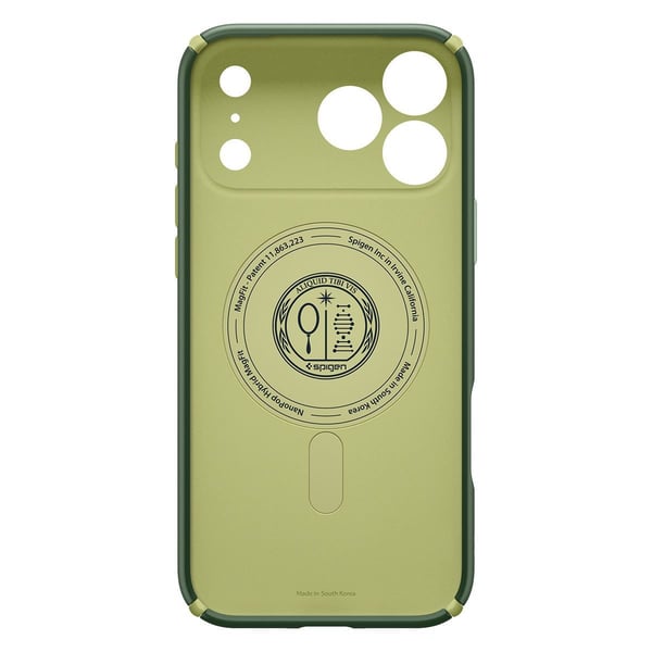 Spigen Nano Pop Hybrid (MagFit), Etui, Apple, iPhone 17 Pro Max, 17,5 cm (6.9"), Mørkegrønn