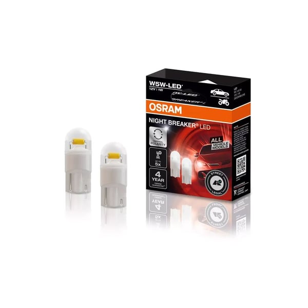 Osram Night Breaker LED - W5W Bilpærer - ECE-godkjent Osram Night Breaker LED - W5W Bilpærer - ECE-godkjent