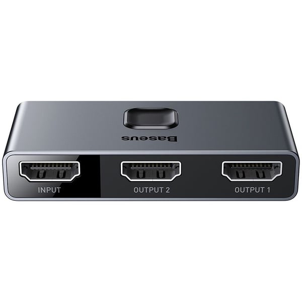 Baseus - Video/ljudsplitter/switch - matris, 2-i-1 eller 1-i-2 - 2 x HDMI - skrivbordsmodell