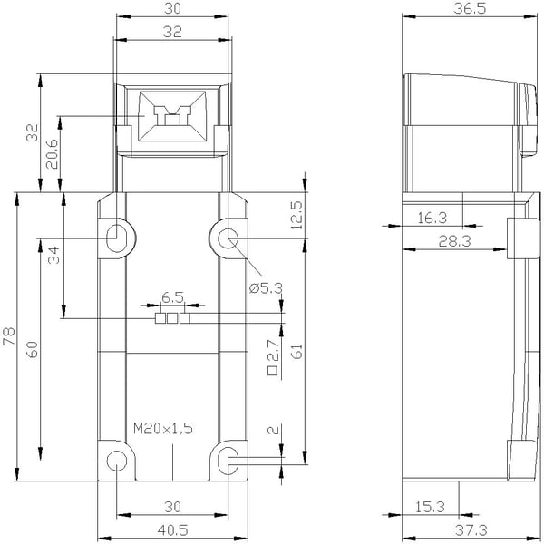 Siemens 3SE51121QV10 3SE5112-1QV10 Turvarajakytkin 3 A IP66, IP67 1 kpl 1 kpl