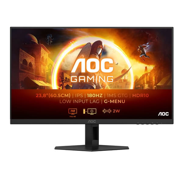 AOC 24G4XE, 60,5 cm (23.8"), 1920 x 1080 pikseliä, Full HD, LCD, 1 ms, Musta, Harmaa