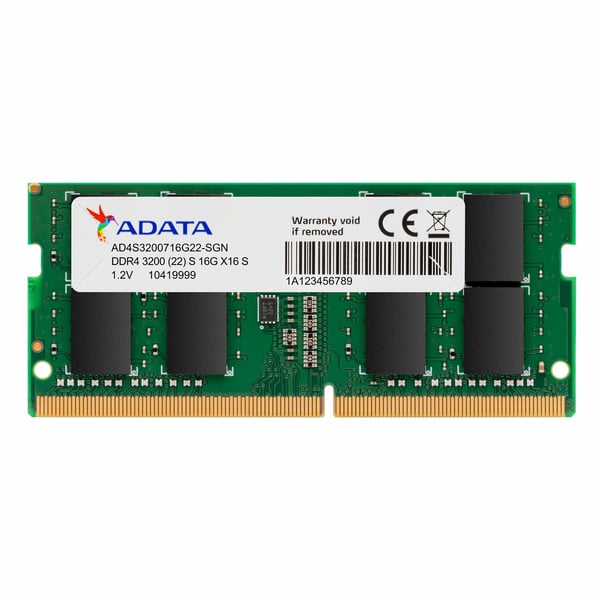ADATA Premier Series - DDR4 - modul - 8 GB - SO DIMM 260-pin - 3200 MT/s / PC4-25600 - CL22 - 1.2 V - ikke-bufret - ikke-ECC - grønn
