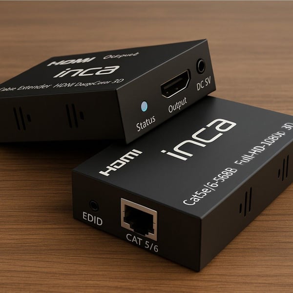 Inca IEX-60, Sändare för AV-utrustning, Kabel, Svart