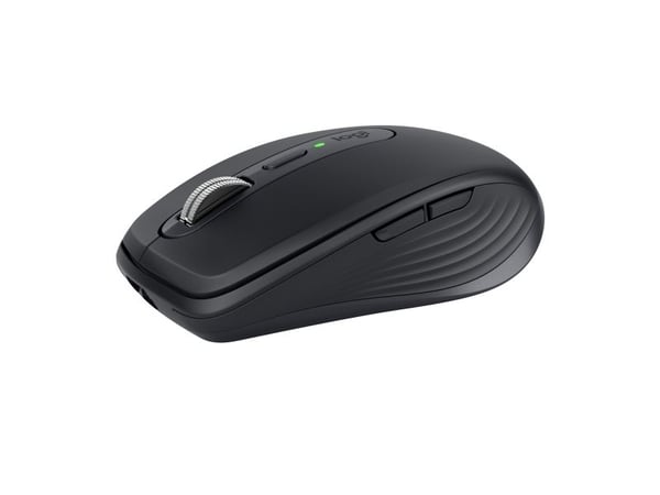 Logitech MX Anywhere 3 - Mus - laser - 6 knapper - trådløs - 2.4 GHz, Bluetooth - USB trådløs mottaker - grafitt