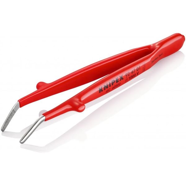 Knipex 92 47 01, Rostfritt stål, Röd, Platt, Böjt, 29 g, 16 mm