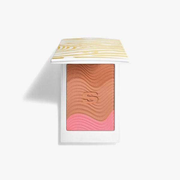 Sisley Phyto-Touche Sun Glow Powder, Kombinerad hud, Medium, Trio Miel Cannelle, Box, Rödhet, Brons, Strålning, Pressat puder
