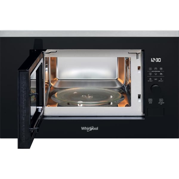 Whirlpool WMF201G, Kiinteä, Grillimikroaaltouuni, 20 L, 800 W, Sisäänrakennettu näyttö, Rotaatio, Kosketus