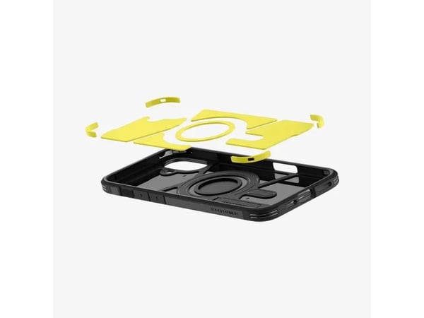 Spigen Tough Armor AI MagFit - Baksidedeksel for mobiltelefon - MagSafe-samsvar - polykarbonat, termoplast-polyuretan (TPU), støtskum - svart - for...
