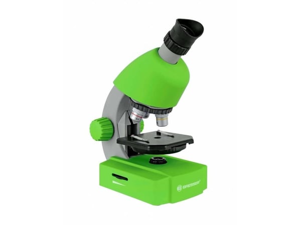 Bresser Optics Junior 40x-640x, Optisk, Grønn, 640x, 40x, LED, Batteri