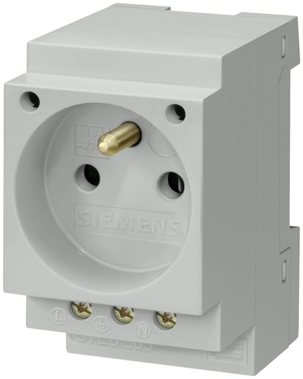 Siemens modulaarinen pistorasia 2P + Z 16A 230V CEE7 (5TE6803)