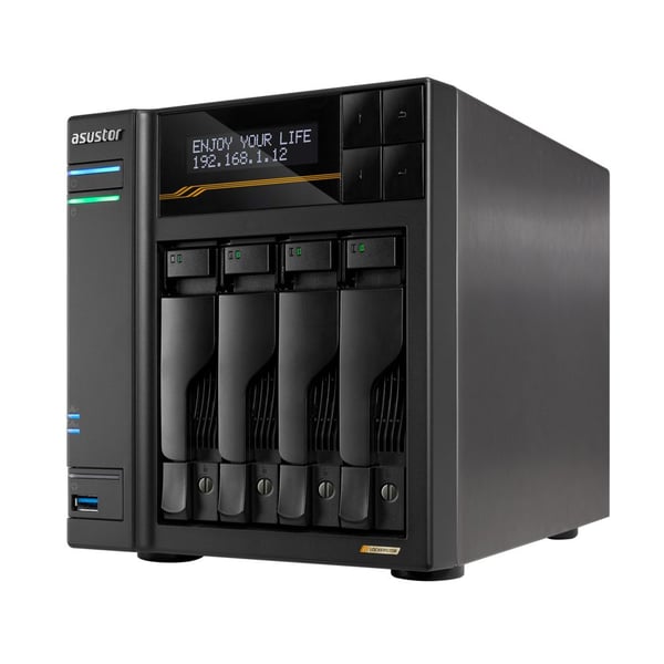 Asustor LOCKERSTOR 4 Gen3, NAS, Skrivbord, AMD Ryzen, V3C14, 16 GB, DDR5