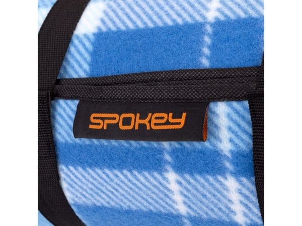 Spokey Picnic Flannel, 130 x 150 cm, Blå, Mønster, Polyester, Skum