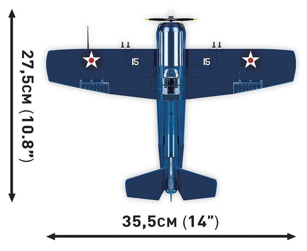 COBI F4F Wildcat - Northrop Grumman, Byggesett, 3 år, Plast, 375 stykker