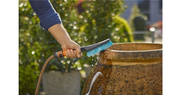 GARDENA Cleansystem 18844-20 håndbørste, harde børster, slangetilkobling, S