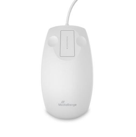 MEDIARANGE Optisk mus med sladd Hygien vit (MROS265)