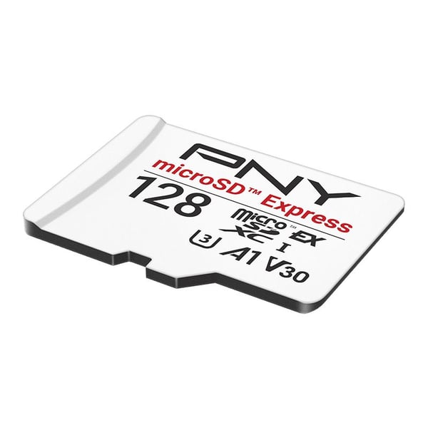 PNY - Flashminnekort - 128 GB - A1 / Video Class V30 / UHS-I U3 / Class10 - microSD PCI Express Gen 3x1 UHS-I
