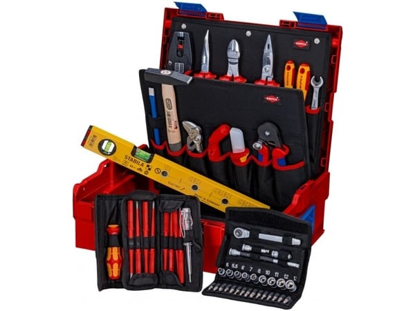 Knipex 00 21 19 LB E, Sort, Metallisk, Oransje, Rød, 442 mm, 357 mm, 151 mm, 7,8 kg, 375 x 311 x 107 mm