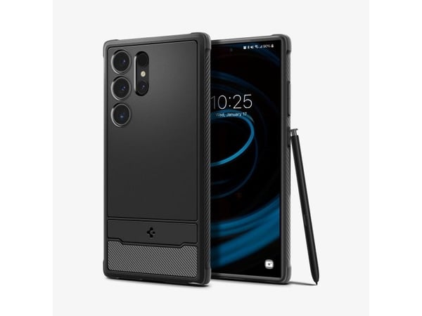 Spigen Rugged Armor, Omslag, Samsung, Galaxy S24 Ultra, 17,3 cm (6.8"), Svart