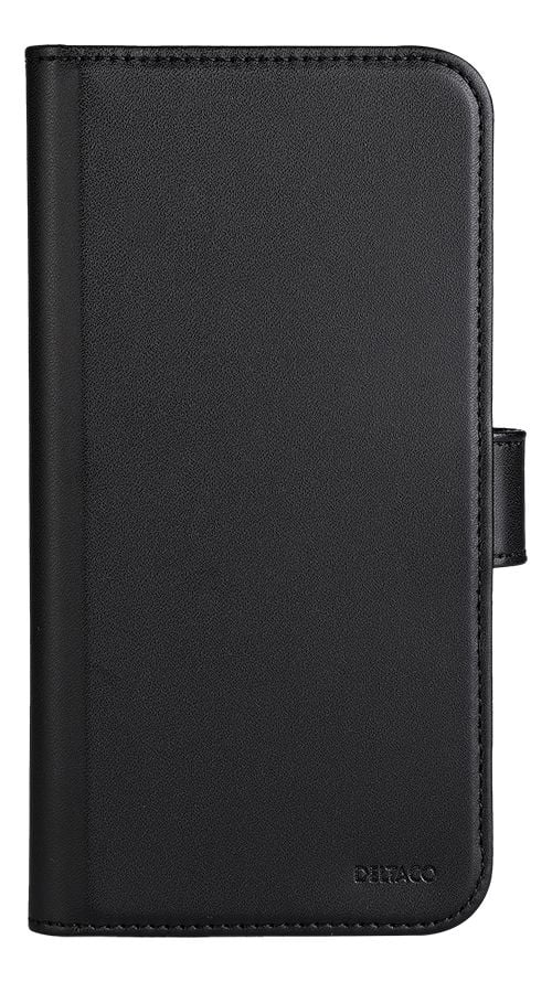 DELTACO - Lommebok for mobiltelefon - gummiert - svart - for Apple iPhone 14 Plus