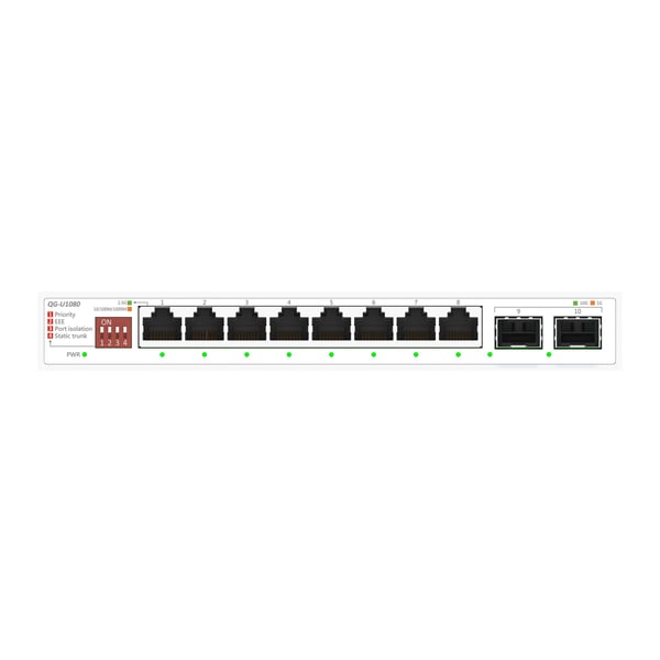 ASUS QG-U1080 hallinnoimaton verkkokytkin 8 x 2.5GBase-T + 2 x 10G SFP+