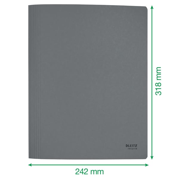 Leitz Recycle - Flat stangfil - for A4 (210 x 297 mm) - kapasitet: 250 ark - rød