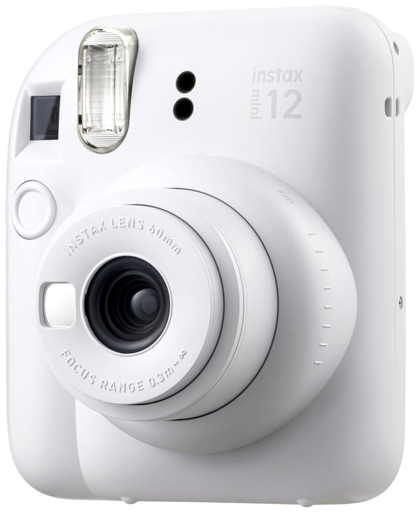 Fujifilm Instax Mini 12, 86 x 54 mm, Valkoinen, 60 mm, 62 x 46 mm, 2/2, 0.3 - 8