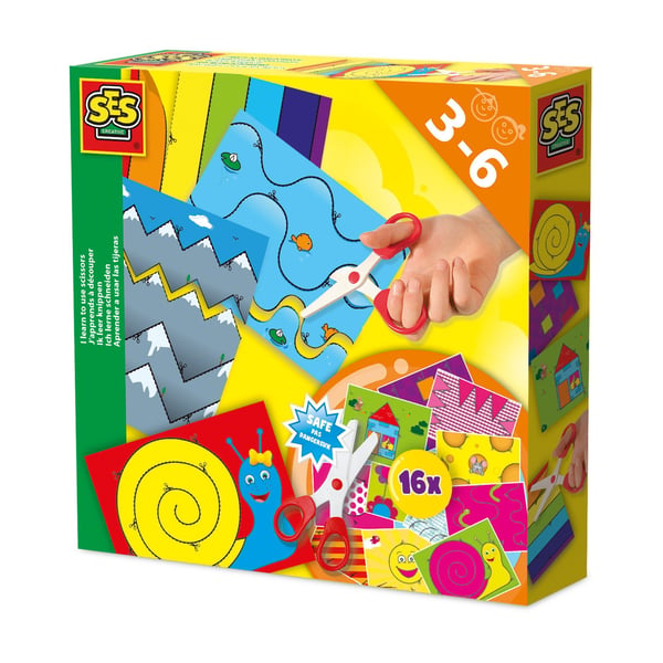 SES Creative Children''s I learn to use scissors, 3 år, Flerfarget